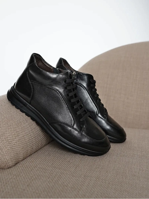 Мужские ботинки basic BRUNO RENZONI  черные, артикул YS920X-H20A-R