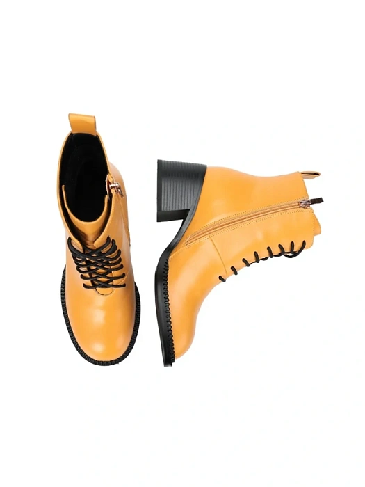 Женские ботинки FEDERICA RODARI ярко-желтые, артикул 7EOB-FH1550-5-890-2