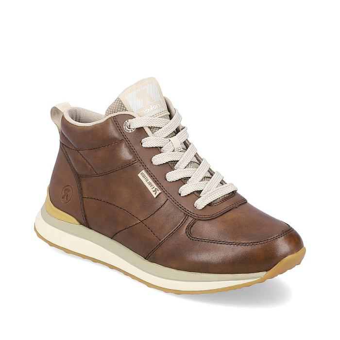 Женские ботинки basic RIEKER коричневые, артикул 42570-22