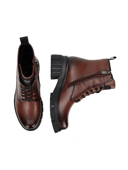 Женские ботинки FEDERICA RODARI шоколадные, артикул 15EOB-A3709D-6-1