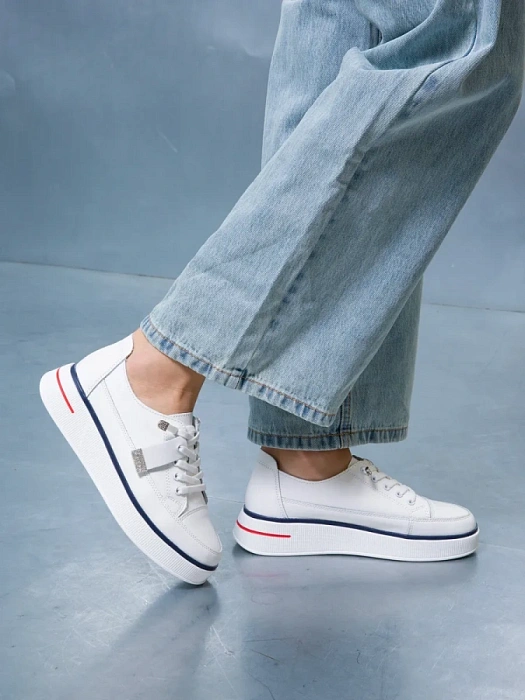 Женские кеды SOFIA-ALEXANDRA белые, артикул SA16479-WB/8-1