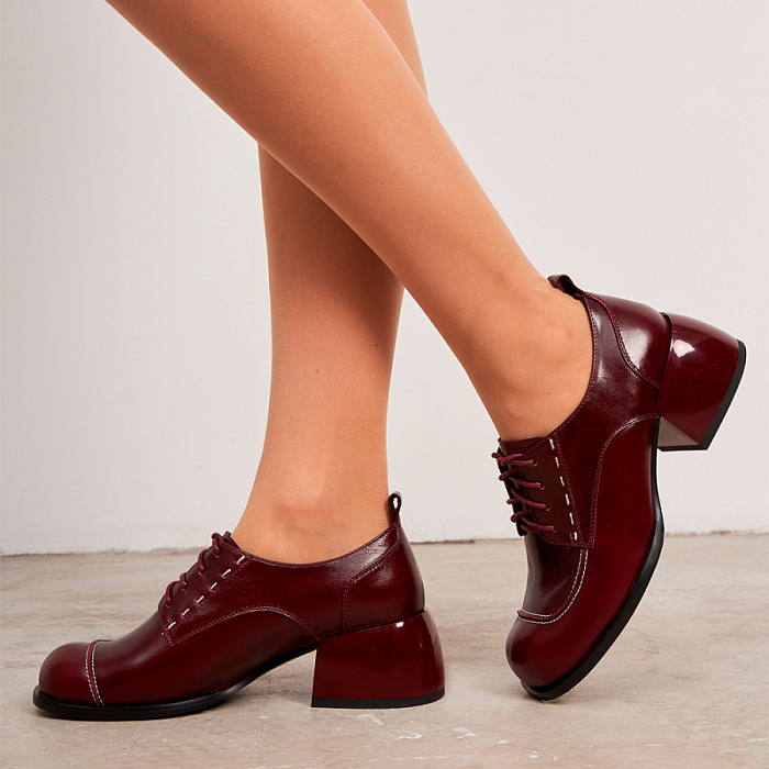 Женские туфли SOFIA-ALEXANDRA бордовые, артикул 4E-5594-901-25W