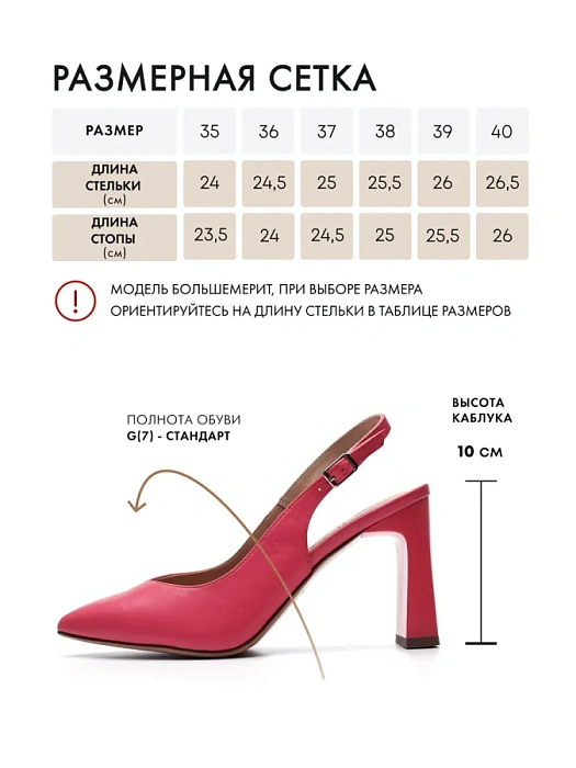 Женские слингбэки FEDERICA RODARI розовые, артикул 17E-ZH595-CT1-13Y