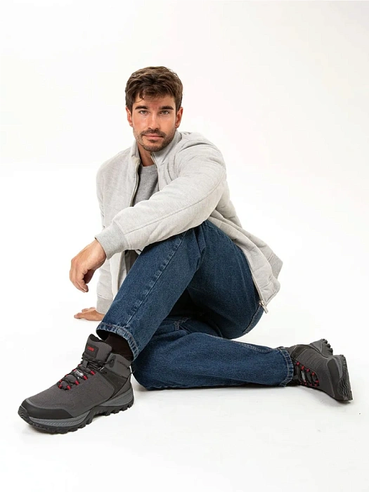 Мужские ботинки STROBBS серые, артикул C9371-1