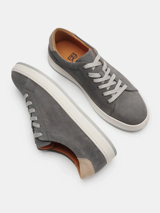Мужские кеды BRUNO RENZONI  серые, артикул BR20539-ML