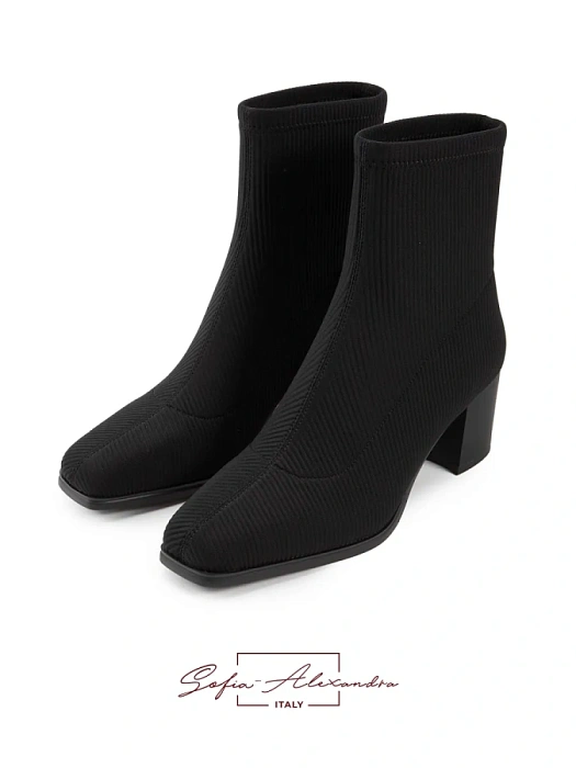 Женские ботинки SOFIA-ALEXANDRA черные, артикул 38E-HF885-A