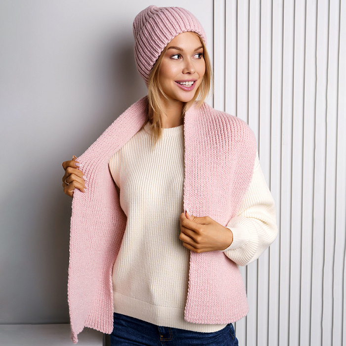 Головной убор FEDERICA RODARI, артикул 397/3_pastel.pink