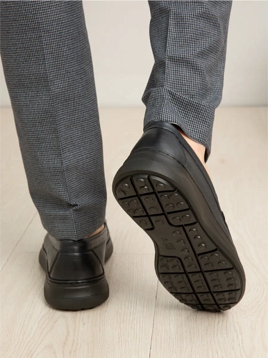 Мужские мокасины BRUNO RENZONI  синие, артикул 2465A-1-C18