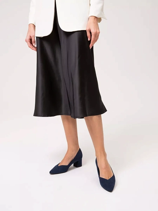 Женские туфли лодочки basic MARCO TOZZI синие, артикул 2-22425-42-805