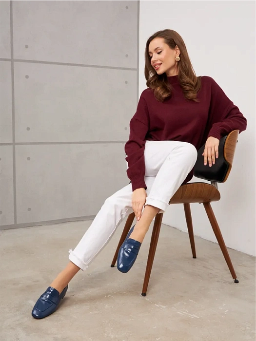 Женские туфли FEDERICA RODARI синие, артикул 4E-5136-202A-25W