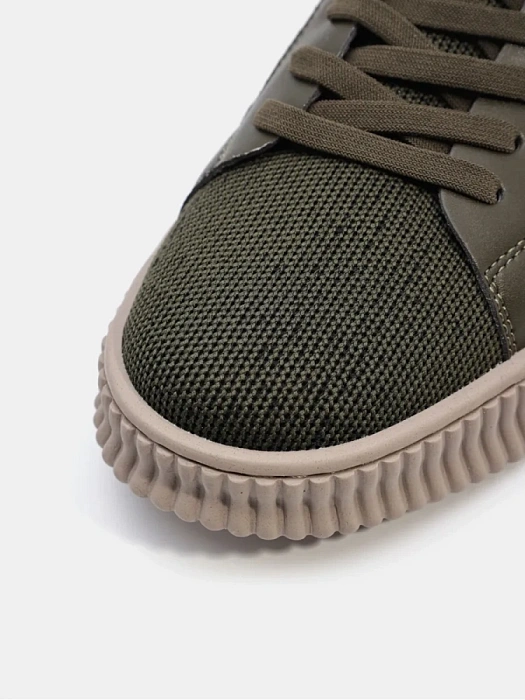 Мужские кеды BRUNO RENZONI  зеленые, артикул ZS23122-11