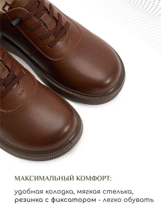 Женские туфли eObuv коричневые, артикул DY25030701B