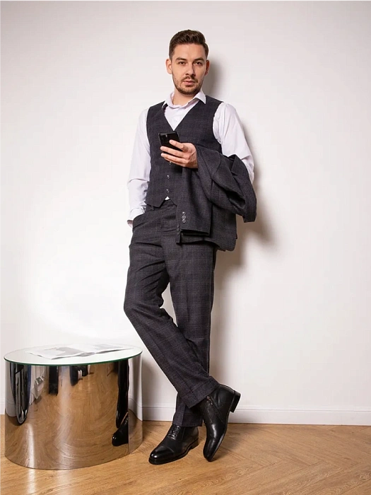 Мужские ботинки basic BRUNO RENZONI  черные, артикул 5332X-936A-M