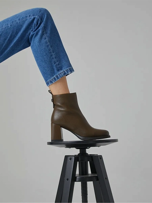 Женские ботильоны FEDERICA RODARI коричневые, артикул 7E-3C512-361B