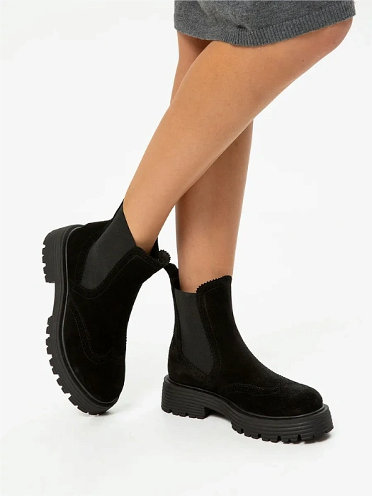 Женские челси eObuv черные, артикул EO-Q-1-24-11/black