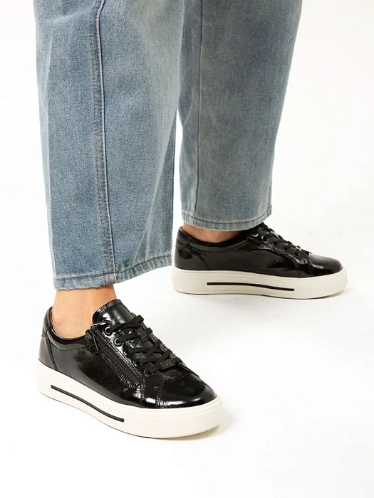 Женские кеды CAPRICE черные, артикул 9-23351-43-019