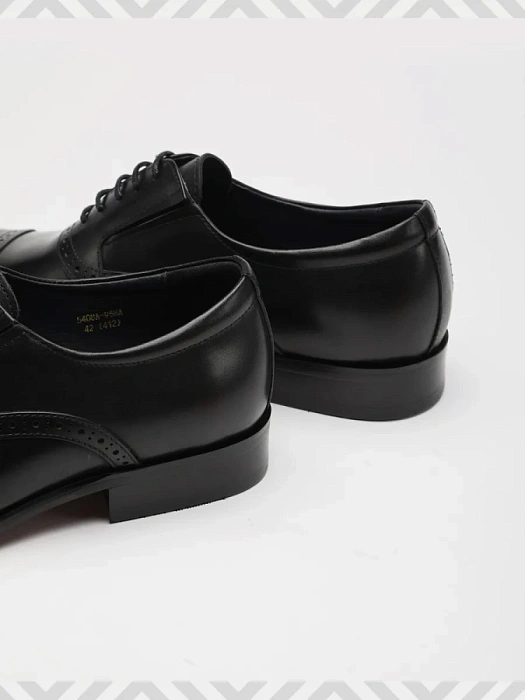 Мужские оксфорды BRUNO RENZONI  черные, артикул 5408A-958A