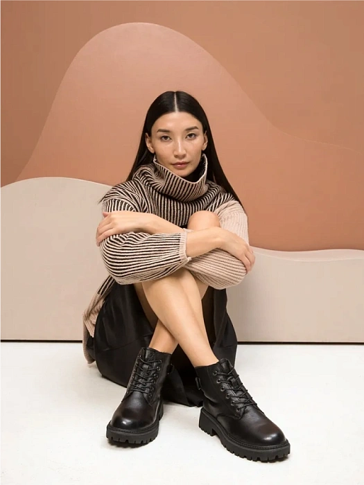 Женские ботинки basic Donna Daniella  черные, артикул 32W10-4-101Z