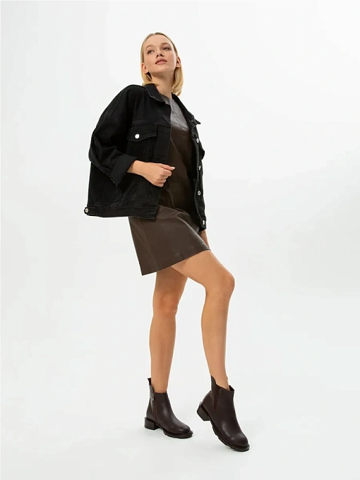 Женские ботинки eObuv коричневые, артикул EO-N-6-24-4/brown