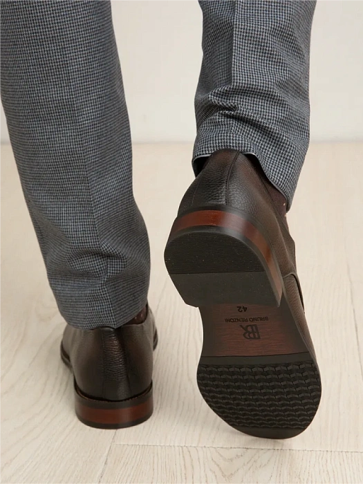 Мужские туфли BRUNO RENZONI  коричневые, артикул DF2265-101B