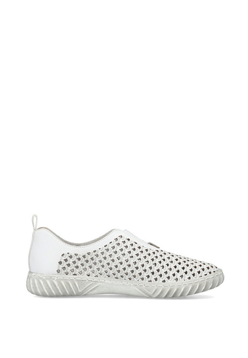 Женские туфли RIEKER белые, артикул N0965-80