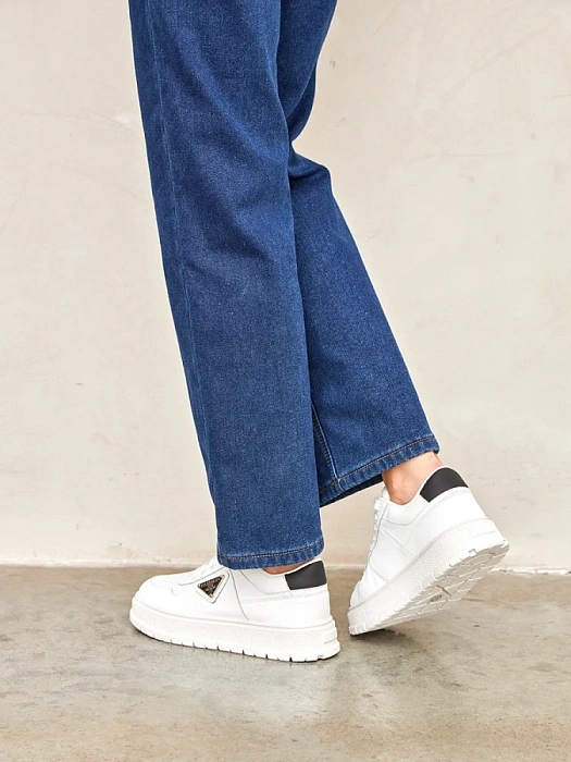 Женские кеды Donna Daniella  белые, артикул 42-TZV6-3-112