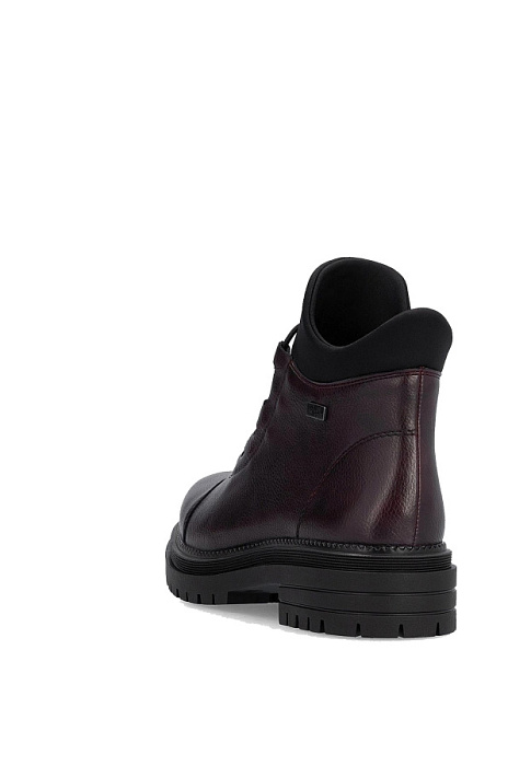 Женские ботинки RIEKER бордовые, артикул Y3163-35