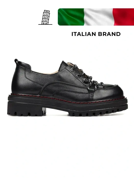 Женские дерби Donna Daniella  черные, артикул 8-2376-1.99-1372