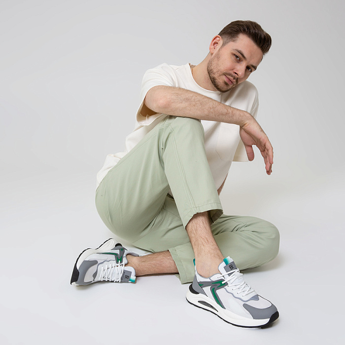 Мужские кроссовки BRUNO RENZONI  белые, артикул HG5005-8