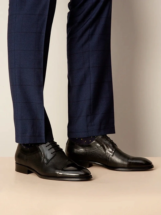 Мужские туфли basic BRUNO RENZONI  черные, артикул 5240A-758B