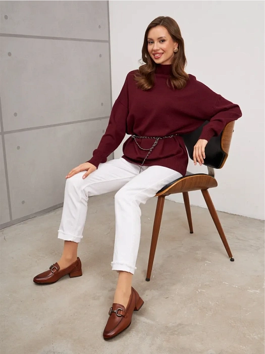 Женские лоферы MARCO TOZZI рыжие, артикул 2-24249-45-305