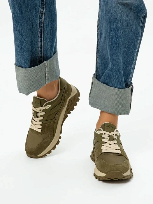 Женские кроссовки SOFIA-ALEXANDRA зеленые, артикул SA18563-WT/8