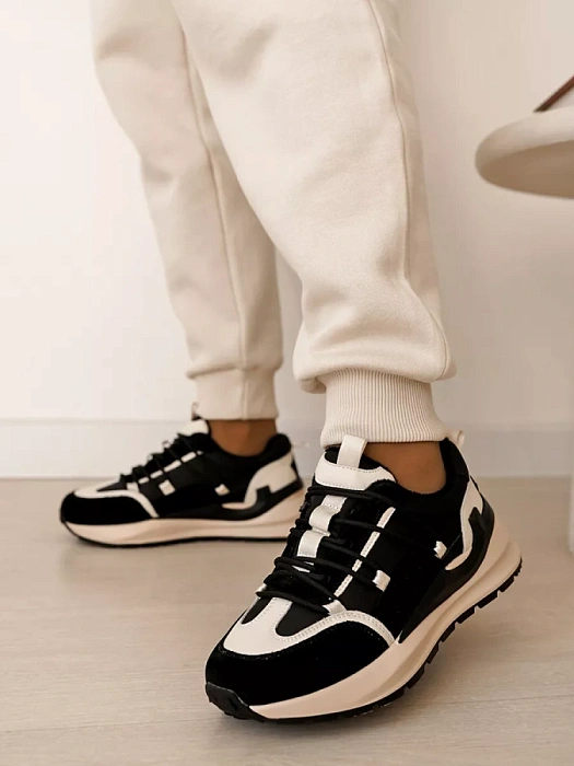 Женские кроссовки Donna Daniella  черные, артикул D232-VEN-01-H-R