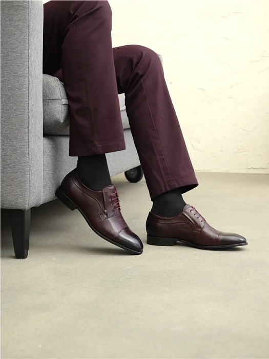 Мужские дерби BRUNO RENZONI  коричневые, артикул 5281A-775B