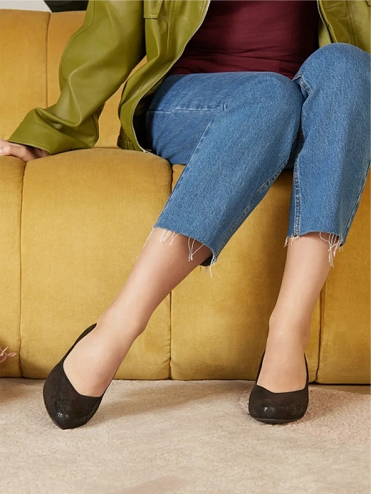 Женские туфли лодочки basic CAPRICE черные, артикул 9-22308-43-01A