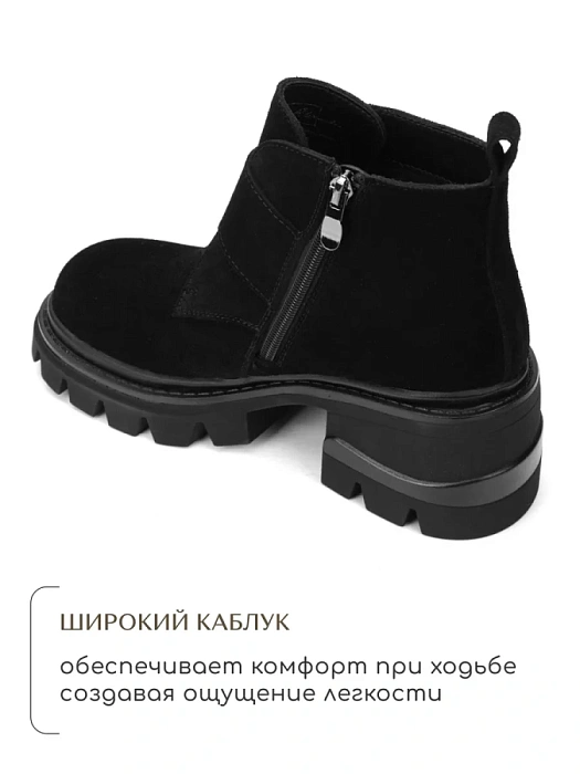 Женские ботинки SOFIA-ALEXANDRA черные, артикул 17E-ZH431-L419A