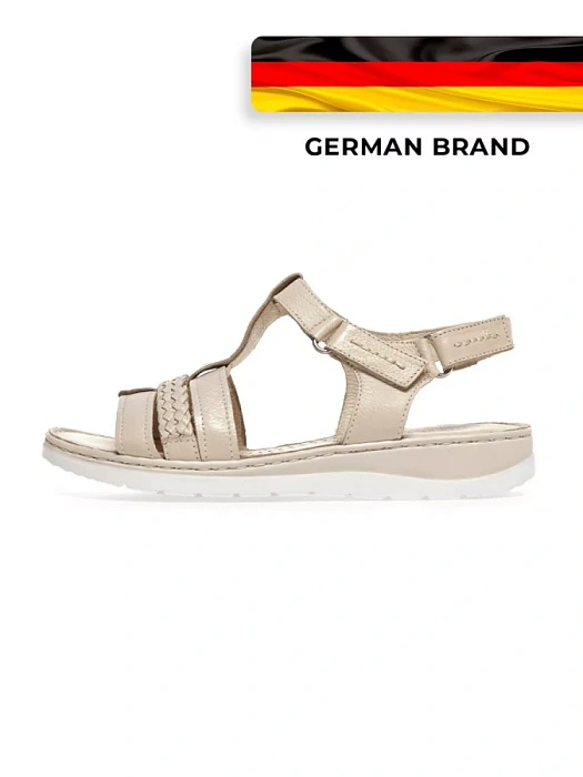 Женские сандалии CAPRICE бежевые, артикул 9-28750-42-118