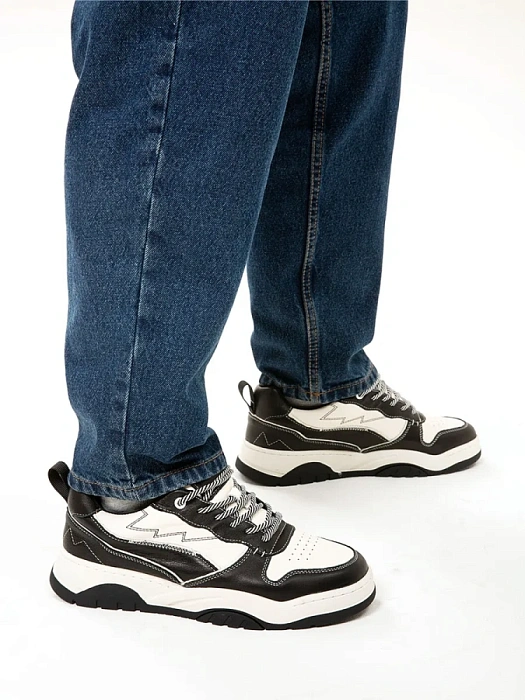 Мужские кеды BRUNO RENZONI  черные, артикул WZYD23018