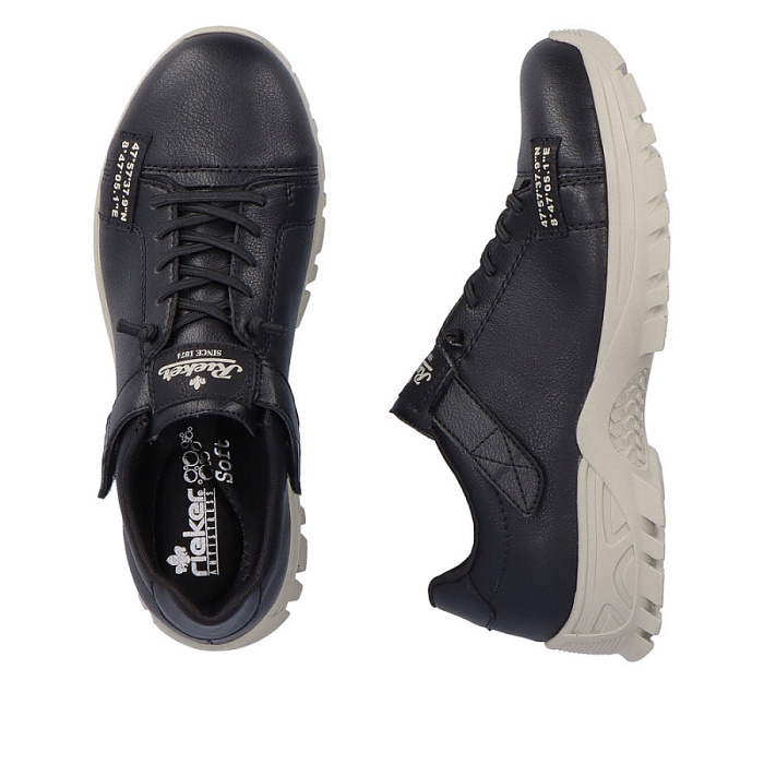 Женские кроссовки RIEKER черные, артикул M9852-00