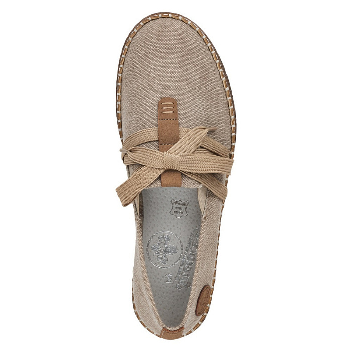 Женские эспадрильи RIEKER бежевые, артикул L7841-60