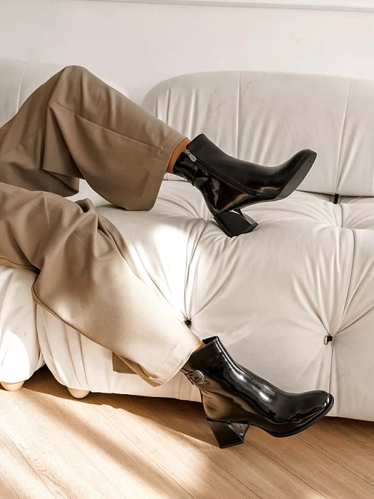 Женские ботильоны SOFIA-ALEXANDRA черные, артикул 17E-Z16541-F03B