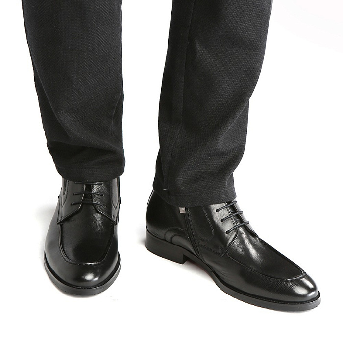 Мужские ботинки basic BRUNO RENZONI  черные, артикул 5236X-732C/R