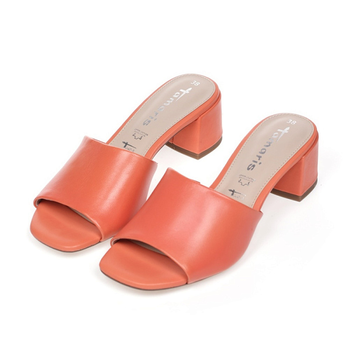 Женские сабо TAMARIS оранжевые, артикул 1-27204-42-606