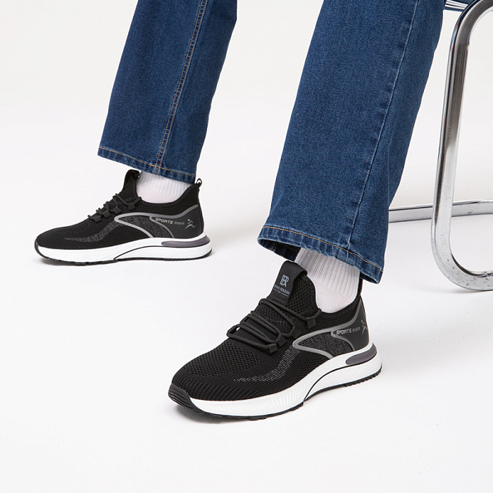 Мужские кроссовки BRUNO RENZONI  черные, артикул RH7755A