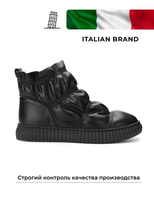 Женские ботинки basic Donna Daniella  черные, артикул NU404-011