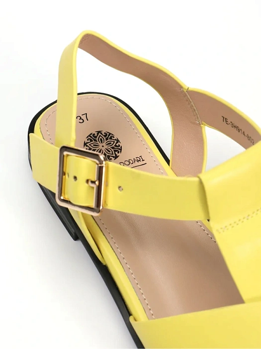 Женские сандалии FEDERICA RODARI желтые, артикул 7E-3H914-802-1_YELLOW