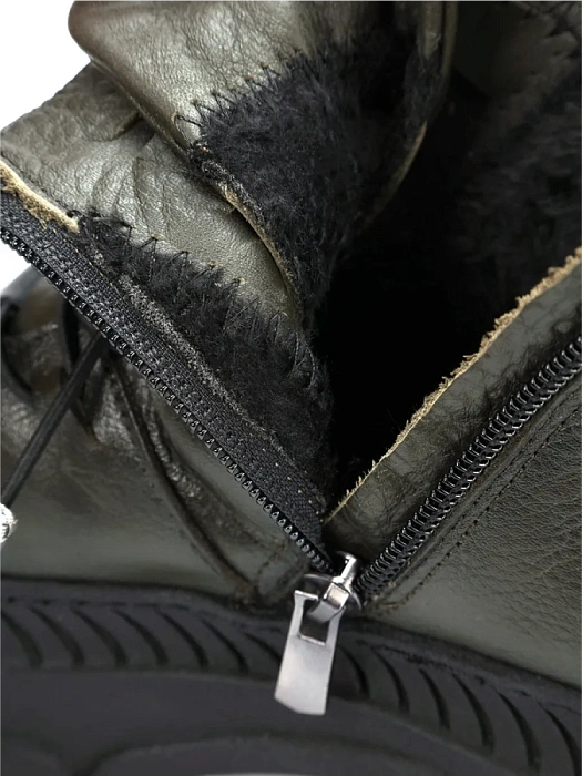 Женские ботинки basic eObuv хаки, артикул 100123-PL-726