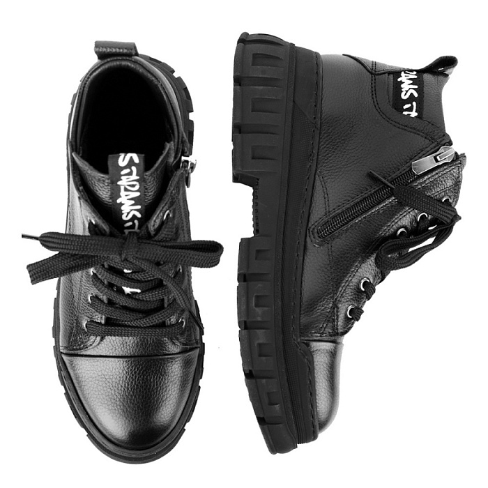 Женские ботинки eObuv черные, артикул 540-511-30-SIYAH