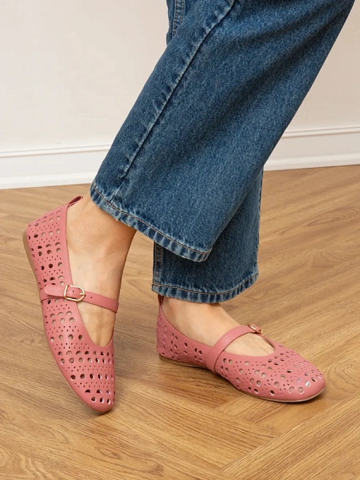 Женские балетки SOFIA-ALEXANDRA розовые, артикул 4E-3907-902-A862