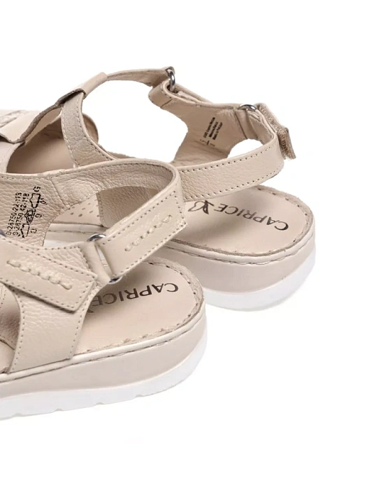 Женские сандалии CAPRICE бежевые, артикул 9-28750-42-118